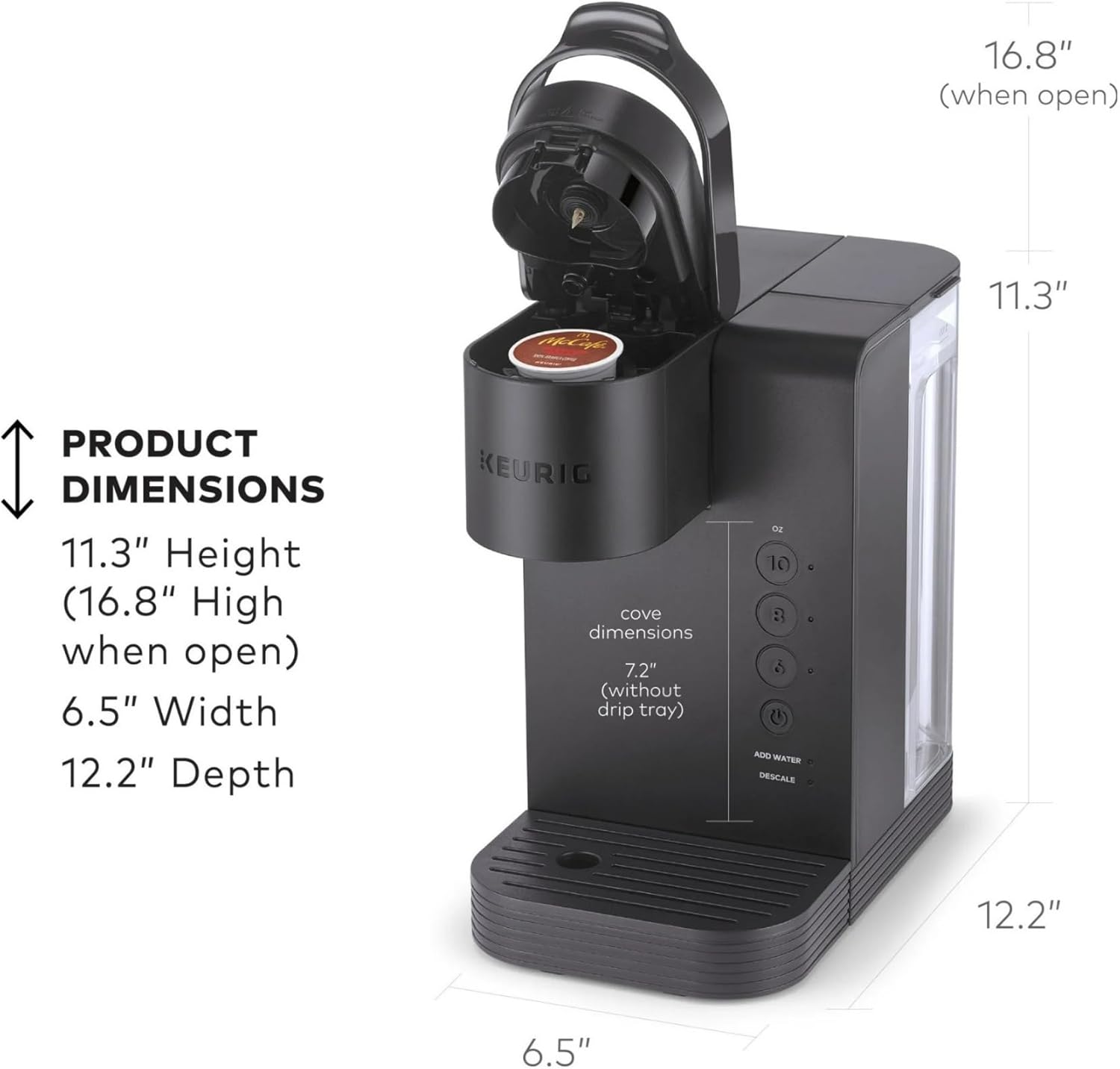 Keurig K-Express coffee maker being filled with water