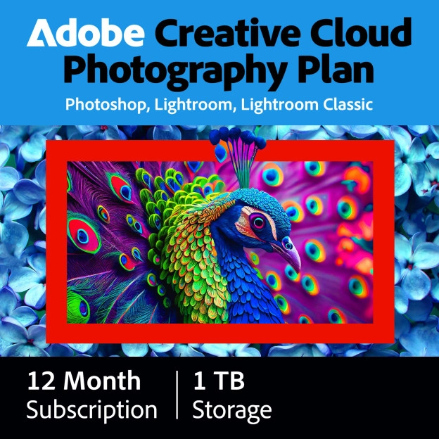 Adobe Creative Cloud Photography Plan 1TB, 12 Month