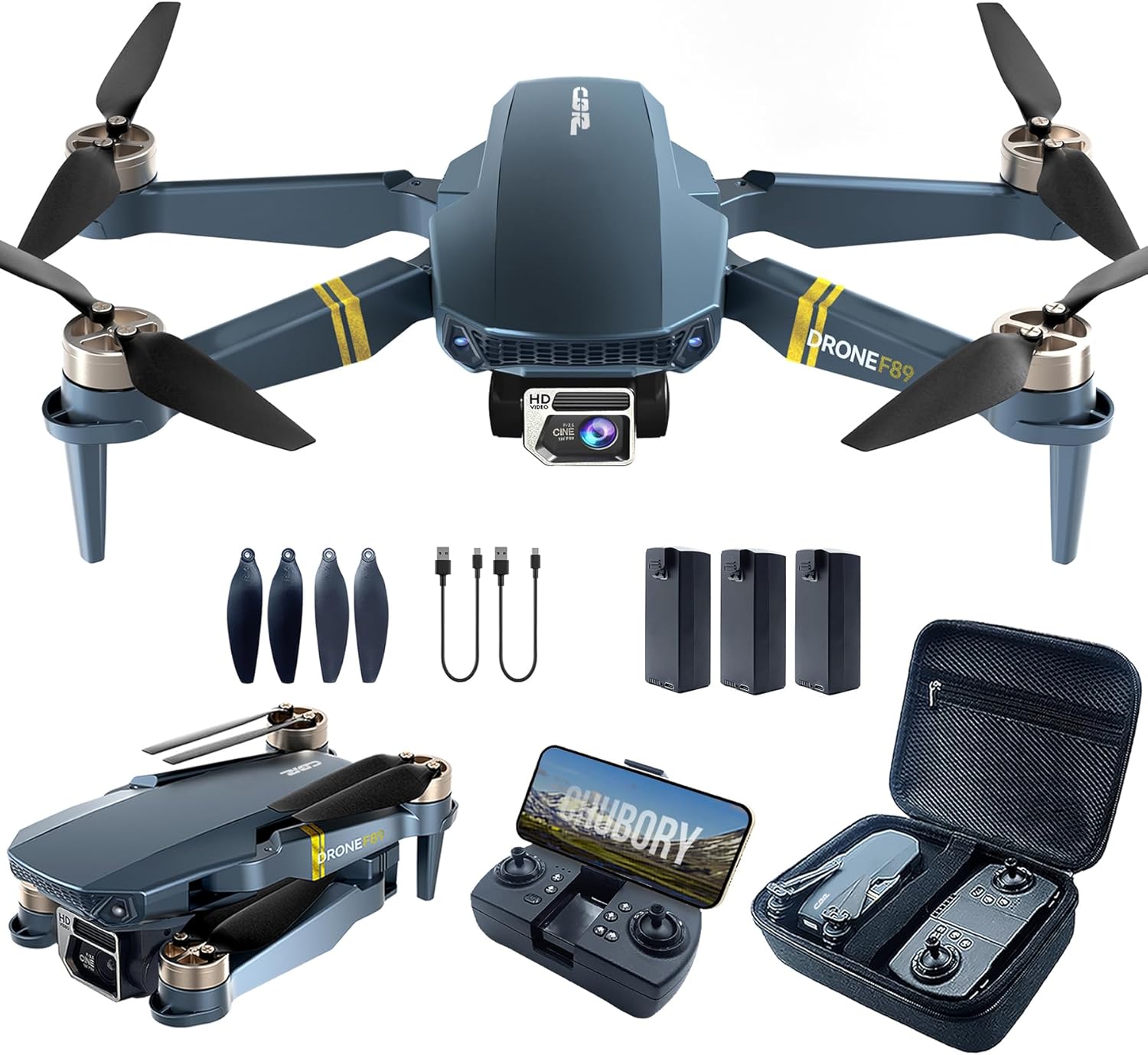 CHUBORY Brushless Endurance Foldable Quadcopter Drone
